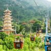 Cáp treo lên chùa Bà Tây Ninh